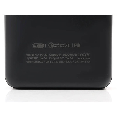 Зовнішній акумулятор (power bank) 30000мАг 22,5Вт KP PD-33