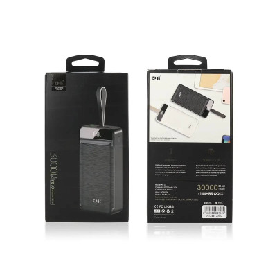 Зовнішній акумулятор (power bank) 30000мАг 22,5Вт KP PD-33