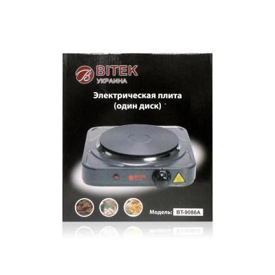 Электроплита 1 диск 1000Вт 150мм BITEK BT-9086A