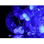 Гирлянда 10 больших шаров прозрачный провод (синий) LAMP-BALL-12-B