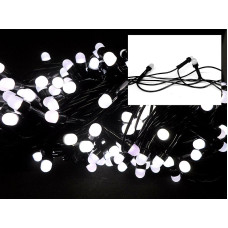 Гірлянда чорний провід кругла матова лампа 300LED (білий) LED300W-10