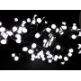 Гірлянда чорний провід кругла матова лампа 300LED (білий) LED300W-10