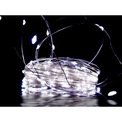 Гирлянда медный провод Капля росы 20м режимы Copper 200LED 7322 Xmas (белый)