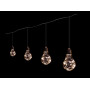 Гирлянда медный провод Лампочка 10LED (теплый белый) COPPER-BALL-80WW-2