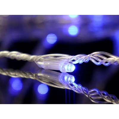 Гирлянда Водопад прозрачный провод 3,0мХ1,5м 320LED (синий) IT-RAINS-320-B