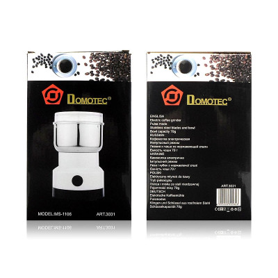 Кофемолка электрическая 220В 150Вт Domotec MS-1106