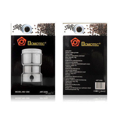 Кофемолка электрическая 220В 150Вт Domotec MS-1206