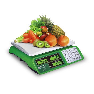 Весы электронные торговые 55кг 4В металлические кнопки BITEK YZ-982S