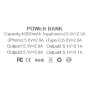 Внешний аккумулятор (power bank) 40000mAh (10000mAh) Boro YM-635