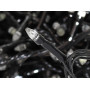 Гирлянда черный провод прозрачная коническая лампа 100LED (теплый белый) LED100WW-2