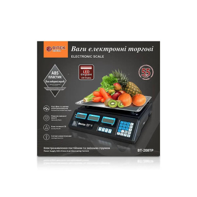 Весы электронные торговые 55кг 4В BITEK BT-208TP