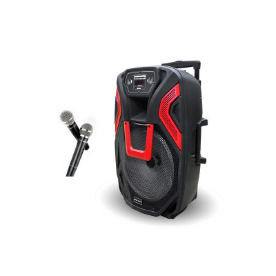 Акустическая переносная колонка ZXX-1503 60Вт 15" 69x44x36см USB/SD/FM/BT/2MIC