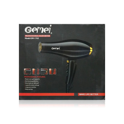 Фен для волос Gemei GM-1765 (продажа по 2 ш