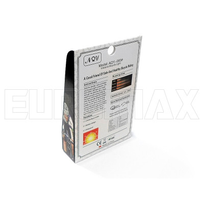 Фонарь велосипедный USB красный/белый C19-093-RW