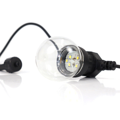 Гірлянда 10 водонепроникних прозорих акрилових кульок 8м WATERPROOF-BALL-10WW-4 (теплий білий)