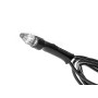 Гирлянда черный провод прозрачная коническая лампа 200LED (теплый белый) LED200WW-2