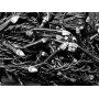Гирлянда Дождик черный провод прозрачная коническая лампа 7м 320LED (теплый белый) 320-SHORT-CURTAIN-7M-WW