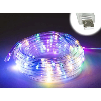 Гирлянда медный провод USB 20,0м 200LED (микс) COPPER-WIRE-200M-3