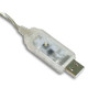 Гирлянда медный провод USB 20,0м 200LED (микс) COPPER-WIRE-200M-3