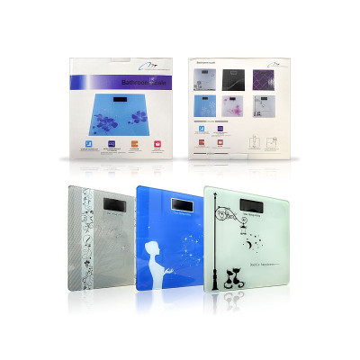 Весы электронные напольные бытовые 180кг S-2015K стеклянные квадратные