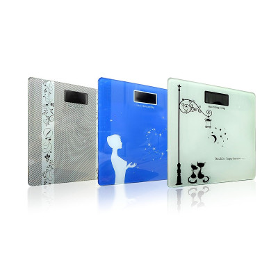 Весы электронные напольные бытовые 180кг S-2015K стеклянные квадратные