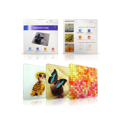 Весы электронные напольные бытовые 180кг S-2017C стеклянные квадратные LED экран