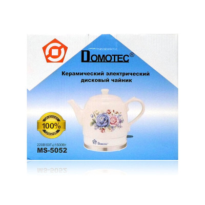 Электрочайник керамический 1,5л 1500Вт Domotec MS-5052