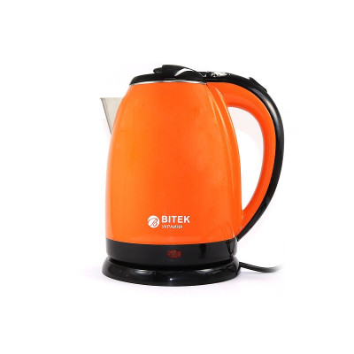 Электрочайник нерж. 2,0л 1500Вт BITEK BT-3112 (красный, черный, кремовый, оранжевый)