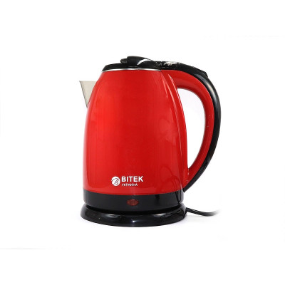 Электрочайник нерж. 2,0л 1500Вт BITEK BT-3112 (красный, черный, кремовый, оранжевый)