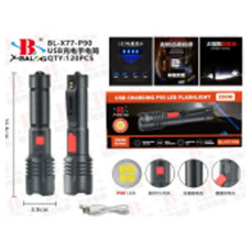 Фонарь полицейский micro USB Bailong 1х18650 BL-X77-P90