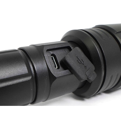 Фонарь полицейский micro USB Bailong 2х18650 BL-L-6-P90