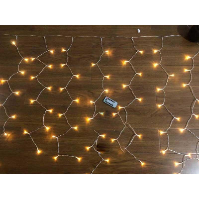 Гирлянда Штора 2,0мХ2,0м USB пульт ДУ 8 функций 8 линий 160LED (микс) CURTAIN-160M-2