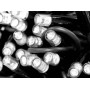 Гирлянда уличная 3,3мм черный провод 10м мерцающая лампа 100LED (белый) L Lux LINE-3.3-100-W-2