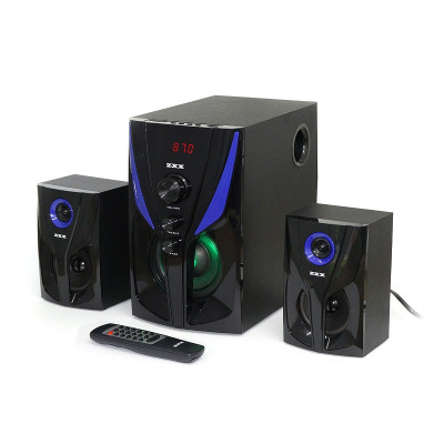 Музыкальный центр 2.1 15Вт+2х5Вт BT/FM/USB/SD/ДУ ZXX ZX-4809BT
