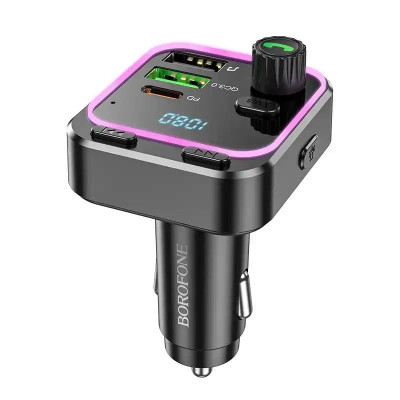 FM модулятор трансмиттер Bluetooth PD20W QC3.0 Borofone BC53 Highway