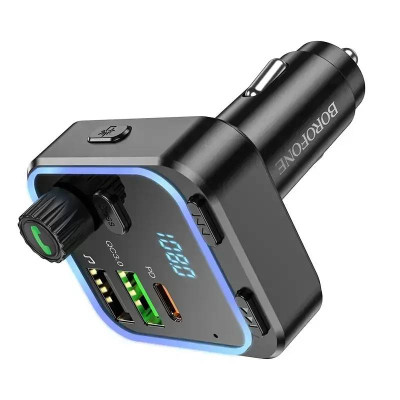 FM модулятор трансмиттер Bluetooth PD20W QC3.0 Borofone BC53 Highway