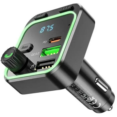 FM модулятор трансмиттер Bluetooth PD20W QC3.0 Borofone BC53 Highway
