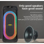 Акустическая переносная колонка NDR-717 2x8" TWS/FM/USB/TF/BT/LED/REC/ДК/2MIC