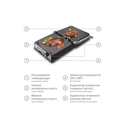 Гриль контактный 3000Вт BBQ BITEK BT-2687