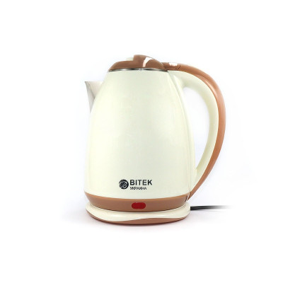 Электрочайник нерж. 2,0л 1500Вт BITEK BT-3114 (красный, черный, кремовый)
