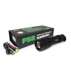 Фонарь полицейский micro USB Bailong 1х18650