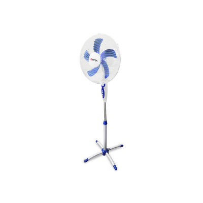 Вентилятор напольный BITEK 16" (40см) 100Вт 5 пласт. лоп. белый/синий BT-1630WB