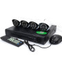 Видеорегистратор DVR 4 камеры 0,3Мп 6145H-P4
