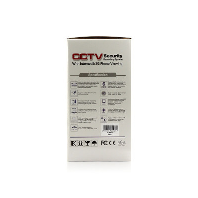 Видеорегистратор DVR 4 камеры 0,3Мп 6145H-P4