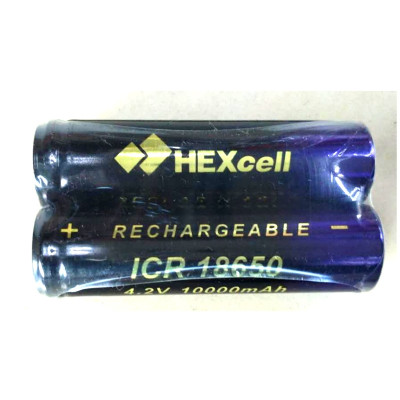 Аккумулятор 18650 10000мАч 4,2В HEXcell
