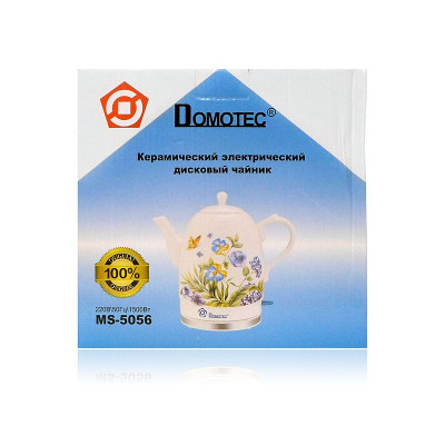 Электрочайник керамический 1,5л 1500Вт Domotec MS-5056