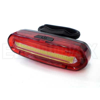 Ліхтар велосипедний USB червоний/білий C09-096-RW