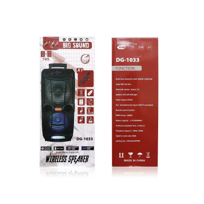 Колонка музыкальная портативная Bluetooth DG-1033