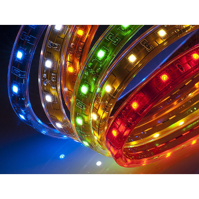 Светодиодная лента 5050 220В 10м (микс) 220V-5050-10M-RGB