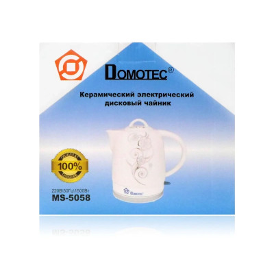 Электрочайник керамический 1,7л 1500Вт Domotec MS-5058